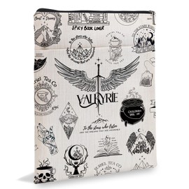 Fantasy Novel Inspired Book Sleeve, Book Sleeve for Book Lovers Book Inspired Gift, Book Sleeves Gift, Valkyrie in Training Book Sleeve for Valkyrie Fans Books Lover Gift 6JB05