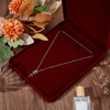 Beebeecraft Velvet Necklace Box 9.5x7.5 Inch Red Rectangle Pendant Case