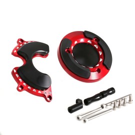 3D Engine Crankcase Cover Guard Compatible with Monkey 125 / SUPER CUB C125 (2018-2021) CNC Machined Aluminum Protector Scratch Resistant (RED)