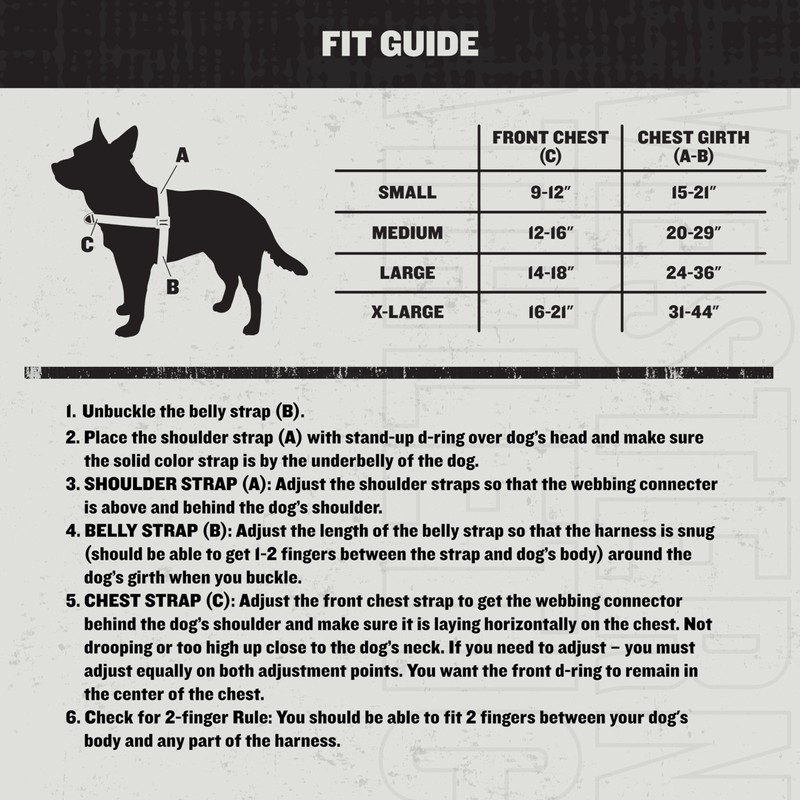 Hooey Nomad Walking Dog Harness, No-Pull Adjustable Harness for Dogs,