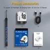 BORUIT U6 LED Small Powerful Flat EDC Flashlight with Clip,Super