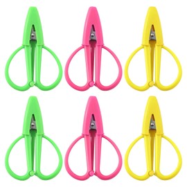 6 Uds Mini Tijeras costura, Potables Tijeras de Viaje Tijeras de Costura Pequeñas Tijeras de Bolsillo Tijeras de Seguridad con Vaina para Cortar Extremos de Hilo o Etiquetas de Ropa