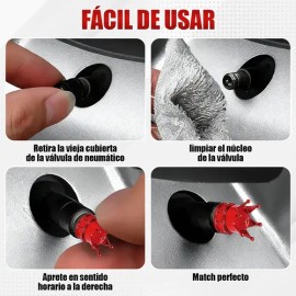 12pc Tapones De Válvulade Coronauniversal Para Autos Y Motos                                                                                          