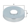 tecuro Tap Rosette 3/4 Inch Chrome-Plated Brass Diameter 27 x