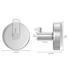 HUFEEOH Suction Cup Hooks for Shower, 2 Pack Wall Hooks