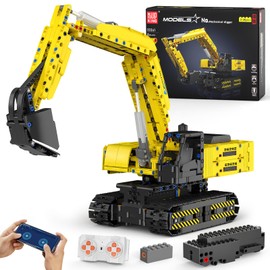 Mould King RC Excavator Technique Building Sets for Boys,15061 RC Construction Vehicles Toy with APP Remote Control Building Blocks,STEM Construction Engineering Toys for Boy Age 8-12(1120PCS)