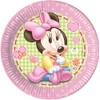 Unique Party 71988 - 23cm Baby Minnie Mouse Party Plates,