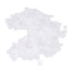 1000Pcs Snowflake Confetti 0.9in Vibrant Color Reusable Plastic Multi Purpose