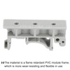 sourcing map PCB DIN Rail Mounting Bracket for 35 mm