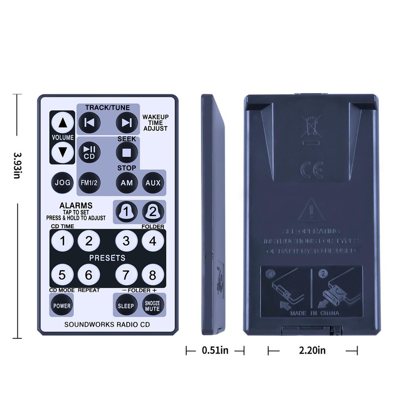 PZL New Replacement Remote Control for Cambridge SoundWorks Radio CD