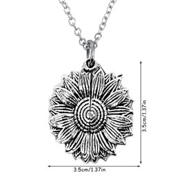 RFJYGWQM Mother's Day Sunflower Necklace, Sunflower Necklace for Women, Sunflower Girl Necklace, Sunflower Gifts for Mums, Birthday Gifts Mother's Day Gifts(with Gift Box)