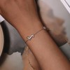 MUNDELL 925 Sterling Silver Cute Dachshund Link Bracelet Puppy Dog