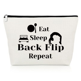 Gymnastics Gift Funny Makeup Bag Inspirational Gifts for Gymnastics Lover Cosmetic Bag Appreciation Gifts for Gymnastics Coach Gymnasts Team Gift Christmas Birthday Gift Novelty Travel Cosmetic Pouch