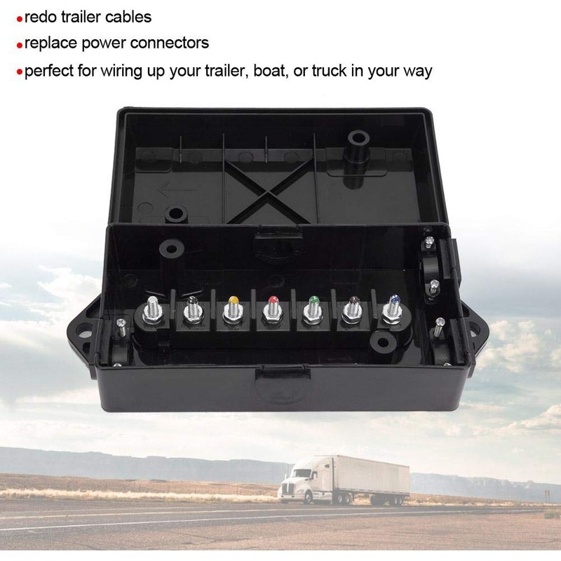 Junction Box for Trailers, US 7-Way Junction Box for Trailers,