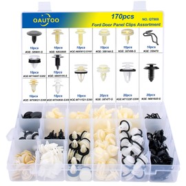 OAUTOO 170pcs Door Interior Trim Panel Retainer Clips Assortment for Ford Lincoln Mercury