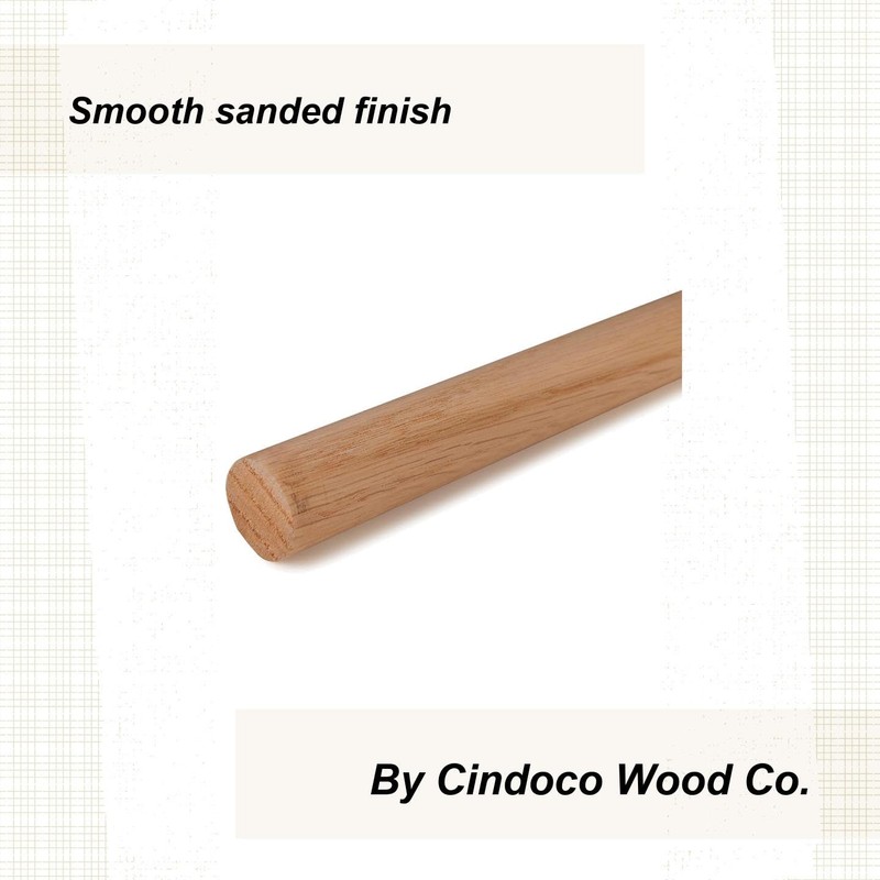 Cindoco Oak Dowel 1" Round, Single Piece