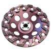 7" Aggressive Anti-Vibration Grinding Diamond Cup Wheels for Concrete and Masonry, 18/20 Grit, 5/8" - 11 Threaded Arbor