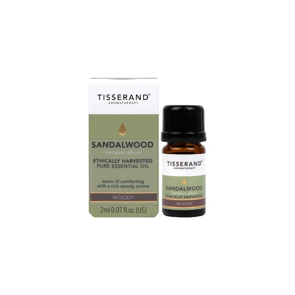 Tisserand Sandalwood Ethically Harvested Pure Essential Oil 2ml