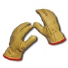 LLB Premium Fleece Lined Yellow Leather Winter Thermal Cold Work