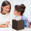 Bronze Tissue Box Cover Square - Plastic Facial Tissue Box