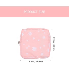 Bolsa de Almacenamiento de Toallas Sanitarias 3piezas de Tela Organizador de Tampones, Portátil y Multipropósito, para Guardar Artículos Pequeños, Diseño Atractivo y Exquisito