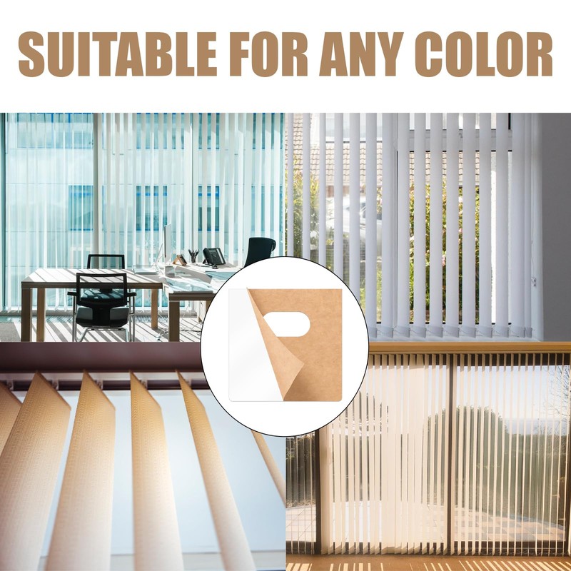 60 Pack Vertical Blind Repair Tabs Clear Vertical Blinds Replacement
