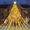 Christmas Lights Outdoor - 370LED 11.5FT 10 Strand Christmas Decorations