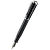Majohn P138 Piston Fountain Pen Extra Fine Nib, Black Octahedral