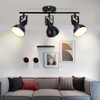 DLLT Ceiling Spotlight Fixture,3-Light Directional Track Lighting, Flush Mount Tracking
