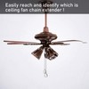 Patelai 4 Pieces Ceiling Fan Pull Chain Extender Ornament 12