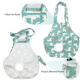 Chicken Holder Bag, Large Poultry Carrier Sling with Poop Collection Pocket for Transport, Travel or Nursing Visit, Canvas Catching Hand Bag for Hens, Roosters, Ducks, Geese - 2 Pack