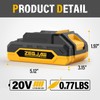 ZEGJAW 20V Rechargeable Battery Pack 2.0Ah Battery (A Battery)