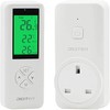 SENSTREE Wireless Temperature Controlled Outlet, Digital Plug in Thermostat Outlet