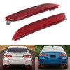 2 Pcs Rear Bumper Reflector Left Right TO1185110 Red Tail