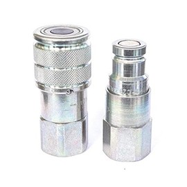 Hydraulic Quick Disconnect Flat Face 1/2" BSP Quick Release Coupling Set - ISO 16028 Standard