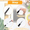 10pcs Replacement Black Pen Refills 0.5mm Black Ink Pen Refills,