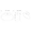 Ambrosya - Towel Rail without Drilling - Bathroom Hook Holder