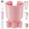 Upgraded Car Cup Holder Expander Adapter with Offset Adjustable Base,