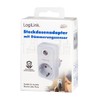 LogiLink Socket Adaptor (1x CEE 7/3 Protective Contact) with Twilight