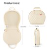 Amenpoki Portable Waterproof Leather Diaper Changing Pad Compact for Travel