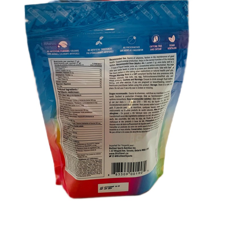 BIOSTEEL Zero Sugar Sports Hydration Mix Variety - Berry, Rainbow