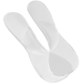OSALADI High Heel Gel Cushion Insoles, Anti-Slip, Arch Support, Transparent, 7.48 x 2.36 x 0.15 Inches
