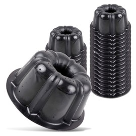 O'Creme - Mini molde de plástico para hornear, charola para hornear con silicona antiadherente, molde reutilizable para hornear y mucho más, paquete de 25 unidades.