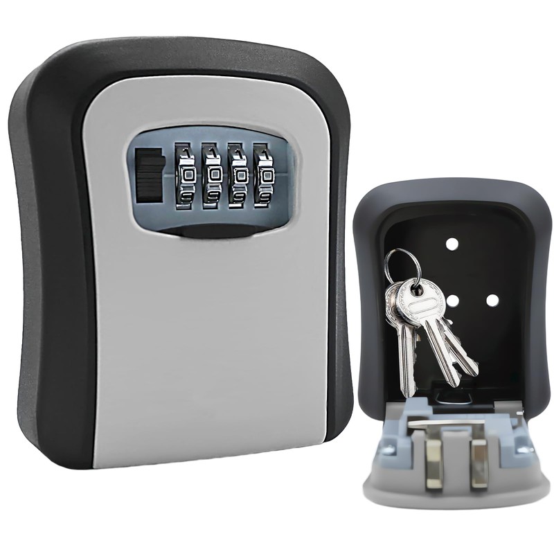 Key Safe with Number Code, Key Cabinet with 4 Digit