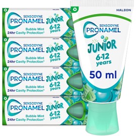 Sensodyne Pronamel Junior 6-12 Years Toothpaste for Juniors, 2X Stronger Enamel Defence*, Bubble Mint Flavour, 50 ml