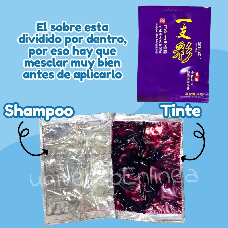 Shampoo Cubre Canas 15min Tinte Instantáneo Jengibre 12pz F