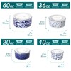 vancasso Ceramic Nesting Bowls with Lids Set of 4, Serving