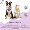 Jebeeynn 2 Pack Dog Bandanas, Reversible Dog Scarf Funny Cat