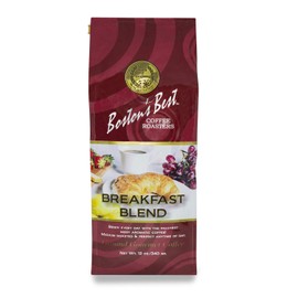 Boston's Best Coffee Roasters - Breakfast Blend - Light Roast 100% Arabica Coffee - 12 oz Ground