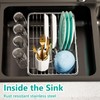 AIDERLY Dish Drying Rack in Sink Expandable Stainless Steel Kitchen